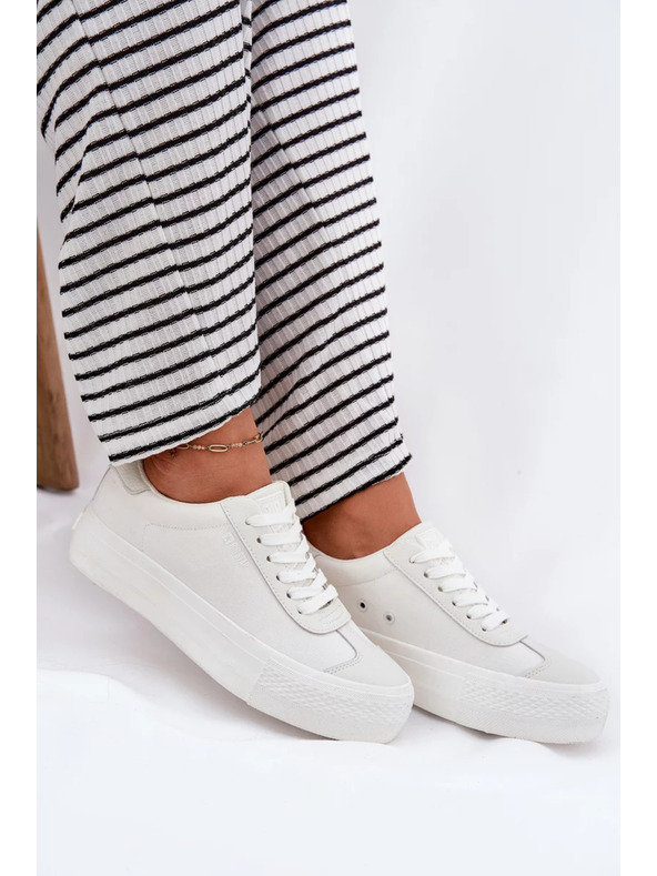 BIG STAR SHOES Ženski tenisici na platformi Big Star – bijeli