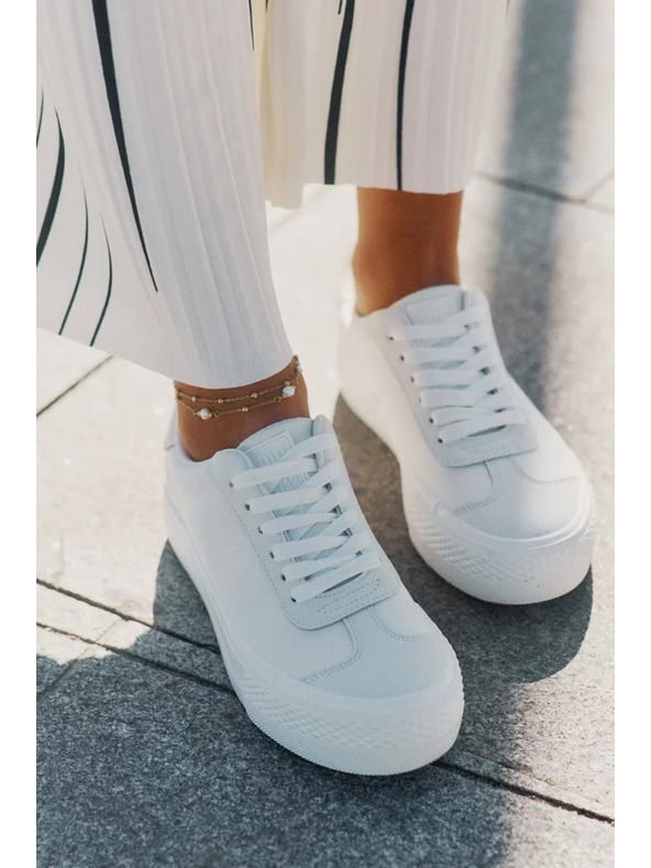 BIG STAR SHOES Ženski tenisici na platformi Big Star – bijeli