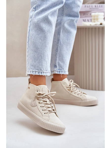 BIG STAR SHOES Ženski topli манџestreni tenisici Big Star Hi-Poly System – bež