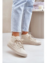 BIG STAR SHOES Ženski topli манџestreni tenisici Big Star Hi-Poly System – bež