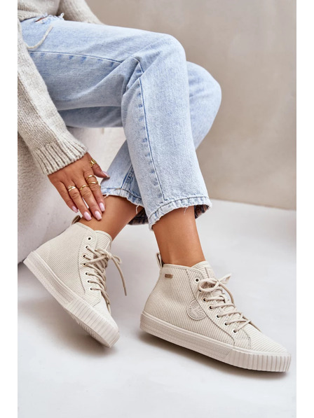 BIG STAR SHOES Ženski topli манџestreni tenisici Big Star Hi-Poly System – bež