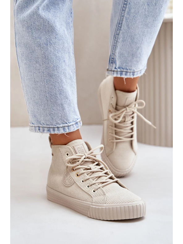 BIG STAR SHOES Ženski topli манџestreni tenisici Big Star Hi-Poly System – bež