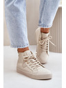 BIG STAR SHOES Ženski topli манџestreni tenisici Big Star Hi-Poly System – bež