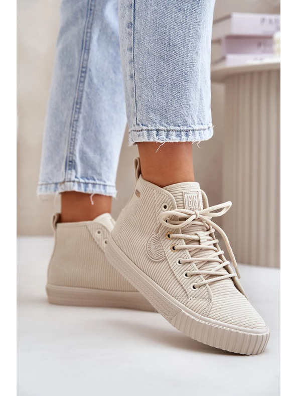 BIG STAR SHOES Ženski topli манџestreni tenisici Big Star Hi-Poly System – bež