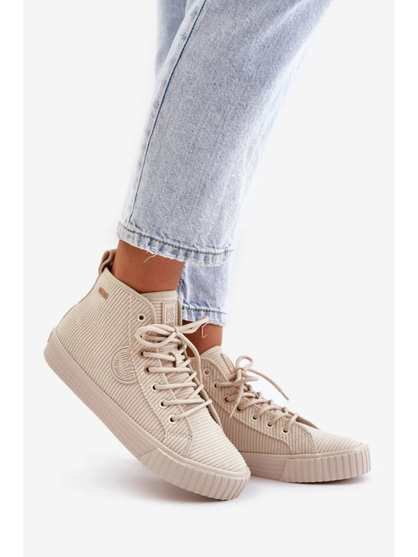 BIG STAR SHOES Ženski topli манџestreni tenisici Big Star Hi-Poly System – bež