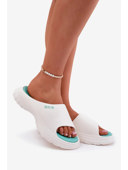 BIG STAR SHOES Ženske pjenaste papuče Big Star – bijele