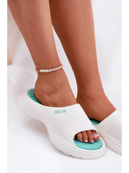 BIG STAR SHOES Ženske pjenaste papuče Big Star – bijele