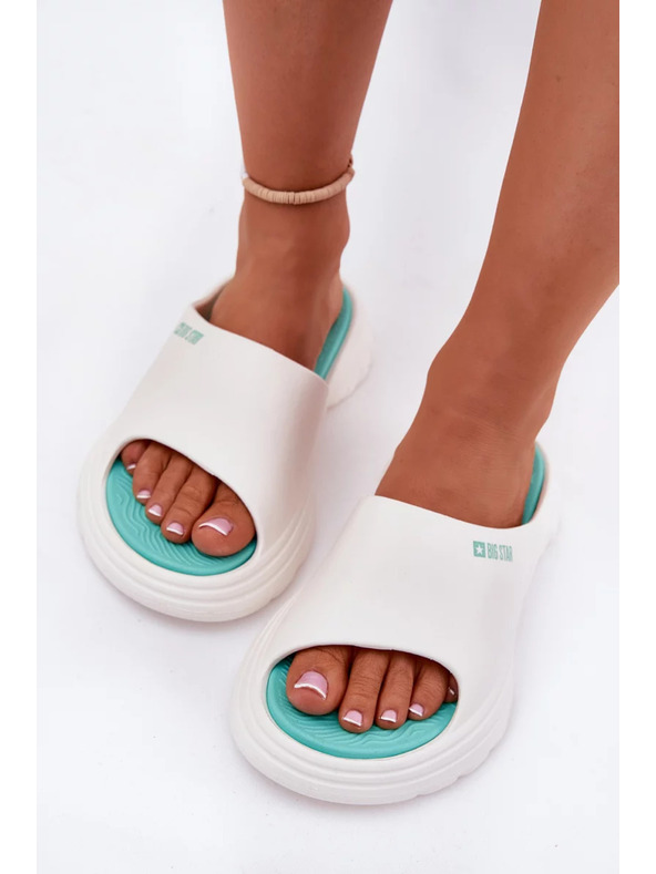 BIG STAR SHOES Ženske pjenaste papuče Big Star – bijele