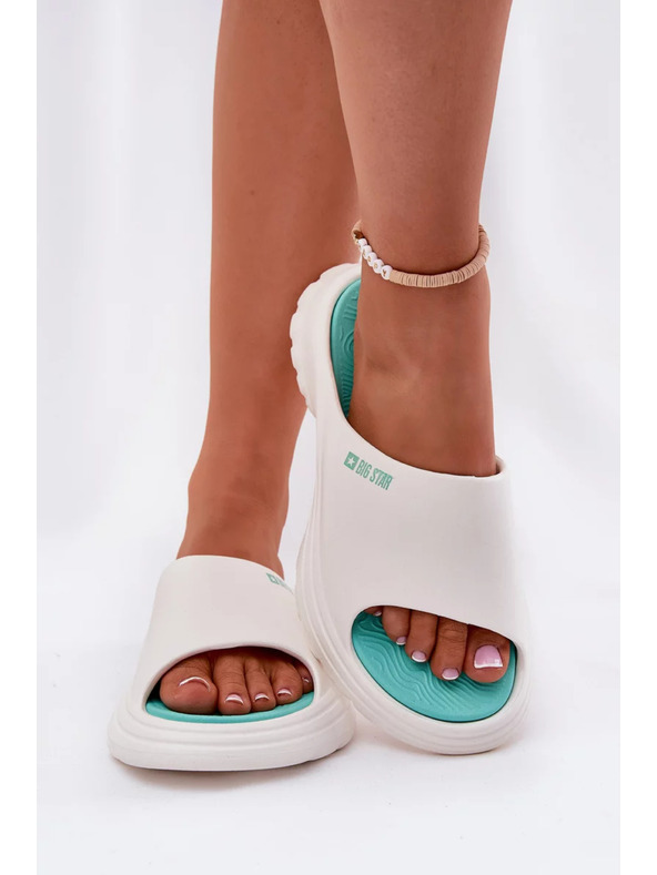 BIG STAR SHOES Ženske pjenaste papuče Big Star – bijele