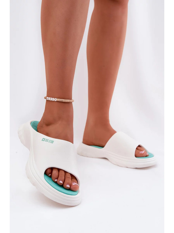 BIG STAR SHOES Ženske pjenaste papuče Big Star – bijele