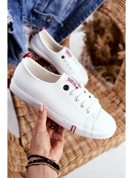 BIG STAR SHOES Ženski klasični tenisici Big Star – bijeli/crveni