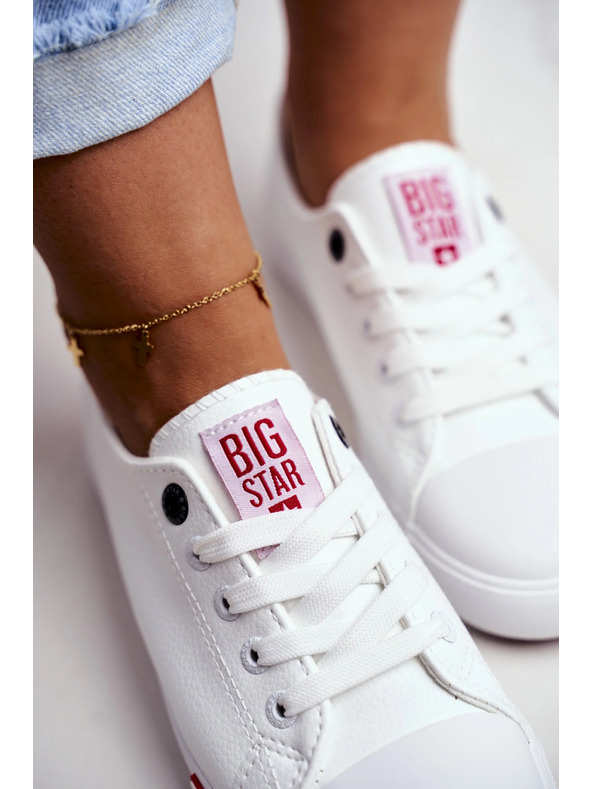 BIG STAR SHOES Ženski klasični tenisici Big Star – bijeli/crveni