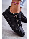 BIG STAR SHOES Ženski kožni tenisici Big Star – crni