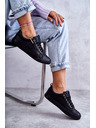 BIG STAR SHOES Ženski kožni tenisici Big Star – crni