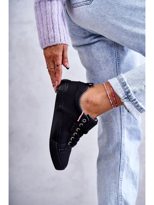 BIG STAR SHOES Ženski kožni tenisici Big Star – crni