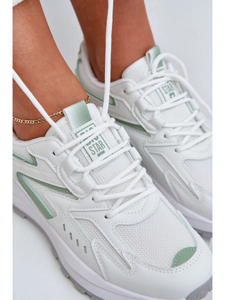 BIG STAR SHOES Ženski sportski čevlji Big Star HI-POLY SYSTEM – bijela/menta