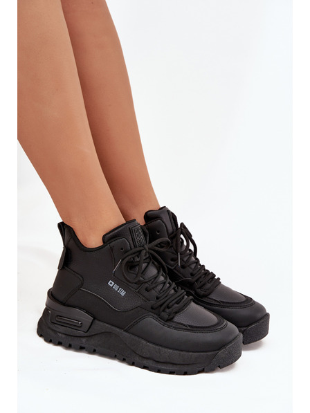 BIG STAR SHOES Ženski sportski čevlji na platformi Big Star – crni