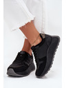 BIG STAR SHOES Ženski topli tenisice na platformi Big Star HI-POLY SYSTEM – crne