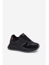 BIG STAR SHOES Ženski topli tenisice na platformi Big Star HI-POLY SYSTEM – crne