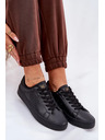 BIG STAR SHOES Ženske niske tenisice od ECO kože Big Star – crne