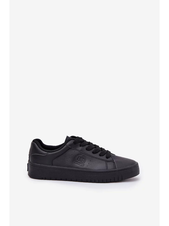 BIG STAR SHOES Ženske niske tenisice od ECO kože Big Star – crne