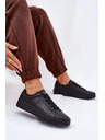 BIG STAR SHOES Ženske niske tenisice od ECO kože Big Star – crne