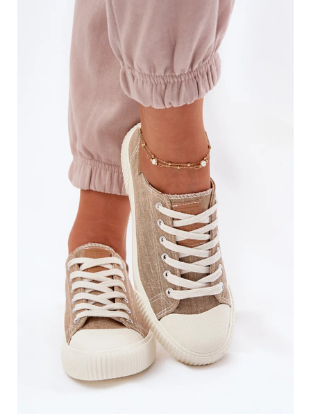 BIG STAR SHOES Ženske tkaninaste tenisice Big Star – bež