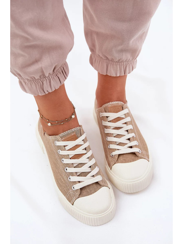 BIG STAR SHOES Ženske tkaninaste tenisice Big Star – bež
