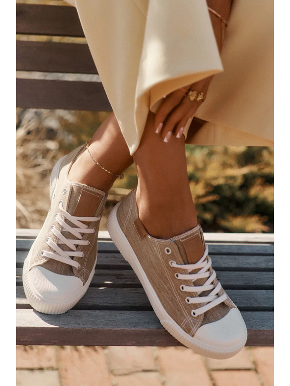 BIG STAR SHOES Ženske tkaninaste tenisice Big Star – bež
