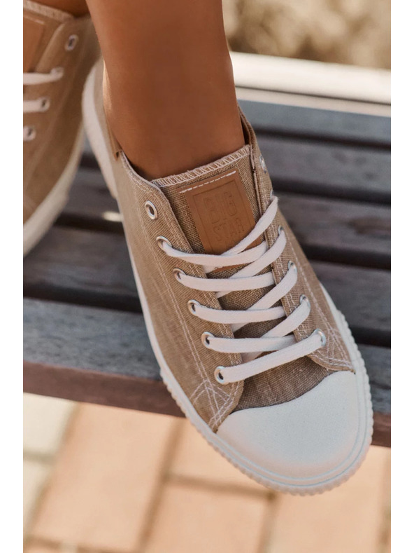 BIG STAR SHOES Ženske tkaninaste tenisice Big Star – bež