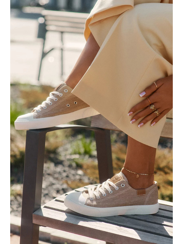 BIG STAR SHOES Ženske tkaninaste tenisice Big Star – bež