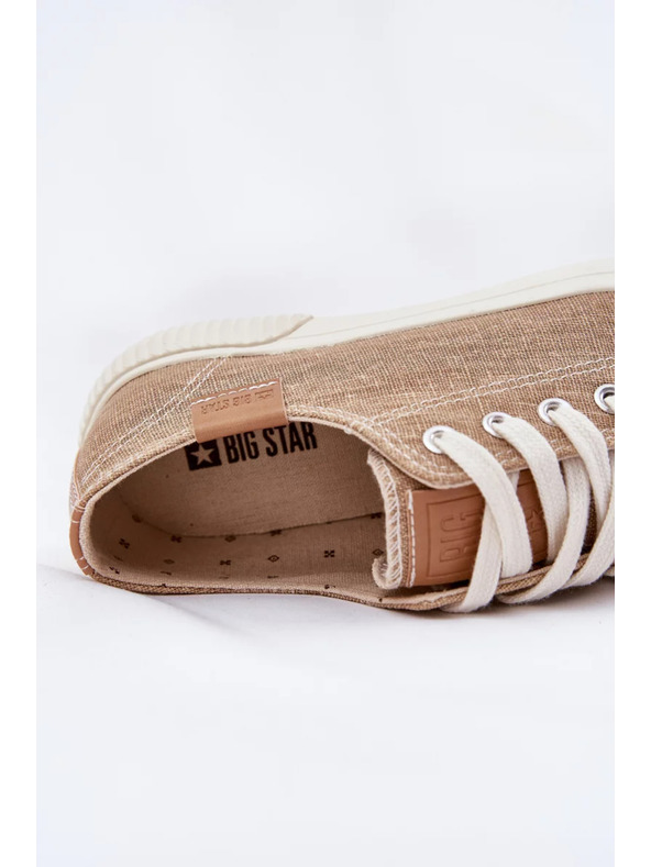 BIG STAR SHOES Ženske tkaninaste tenisice Big Star – bež