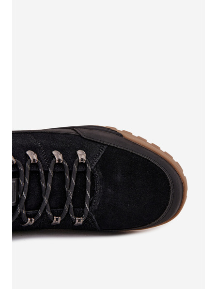 BIG STAR SHOES Muške semišne planinarске čizme Big Star – crne