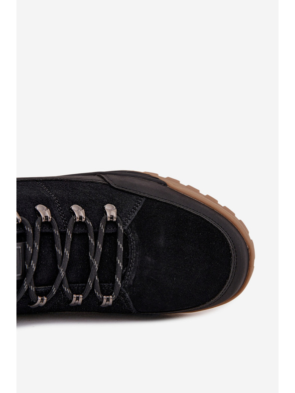 BIG STAR SHOES Muške semišne planinarске čizme Big Star – crne