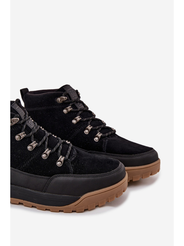 BIG STAR SHOES Muške semišne planinarске čizme Big Star – crne