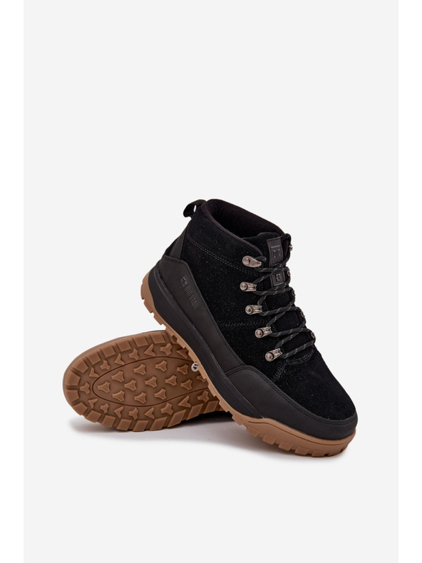 BIG STAR SHOES Muške semišne planinarске čizme Big Star – crne