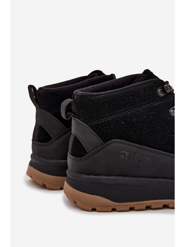 BIG STAR SHOES Muške semišne planinarске čizme Big Star – crne