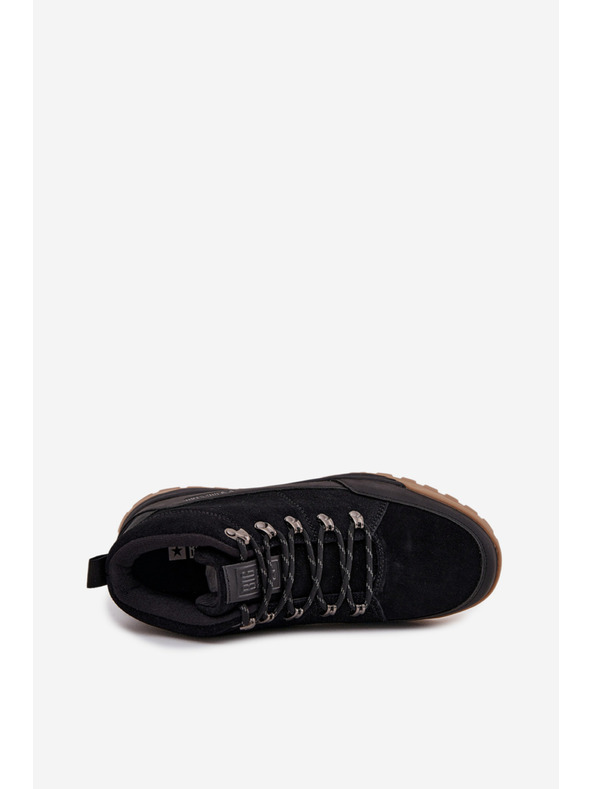 BIG STAR SHOES Muške semišne planinarске čizme Big Star – crne