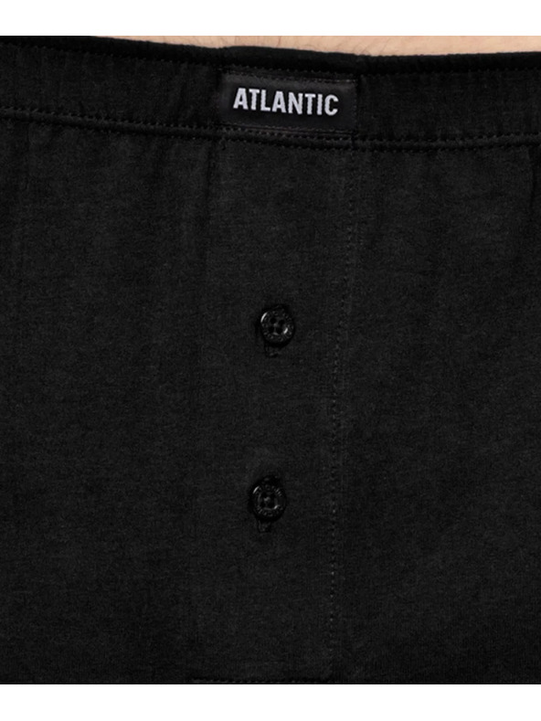 Atlantic 2-PACK Muške gaće dugačke crne