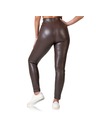 Bellinda RELAX & GO LEATHEROPTIC LEGGINGS - Zenske legice kožnog izgleda - tamno smeđa
