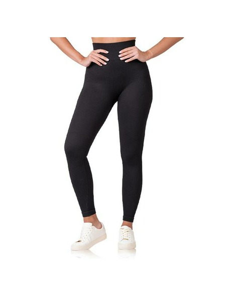 Bellinda RELAX & GO RIB OPTIC LEGGINGS - Zenske modne legice - crna