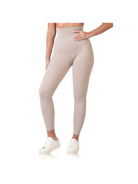 Bellinda RELAX & GO RIB OPTIC LEGGINGS - Zenske modne legice - taupe