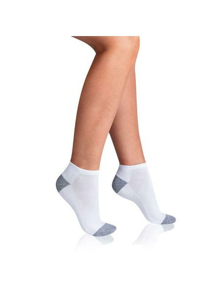 Bellinda SPORT WOMEN IN-SHOE 3x - Ženske sportske čarape do gležnja 3 para - bijela