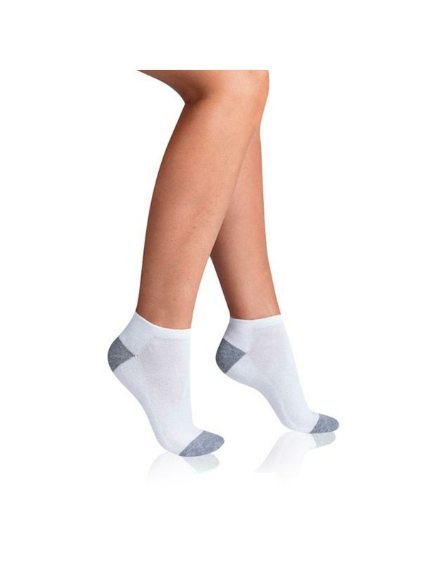 Bellinda SPORT WOMEN IN-SHOE 3x - Ženske sportske čarape do gležnja 3 para - bijela