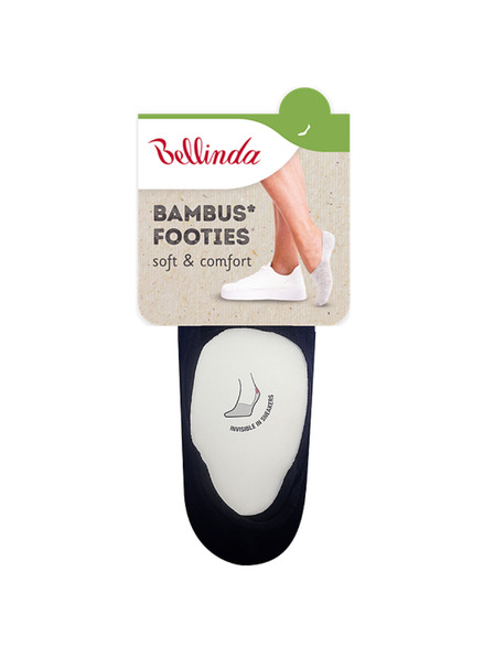 Bellinda BAMBUS FOOTIES SOCKS - Bambusne vrlo niske ženske čarape - crna