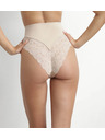 DIM DIM DELICATE THONG - Ženska čipkana tanga s visokim pasom - boja tela