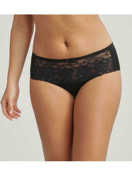 Playtex PLAYTEX RCS FLOWER ELEGANCE MIDI BRIEF - Ženske čipkane gaćice - crna