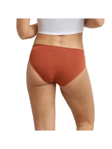 DIM DIM BODY TOUCH MIDI BRIEF 2x - Ženske gaćice 2 kom - cigla - bijela