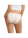 DIM DIM LES POCKETS COTTON SLIP 3x - Ženske pamučne gaćice 3 kom - krem - cigla