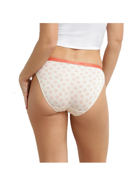 DIM DIM LES POCKETS COTTON SLIP 3x - Ženske pamučne gaćice 3 kom - krem - cigla